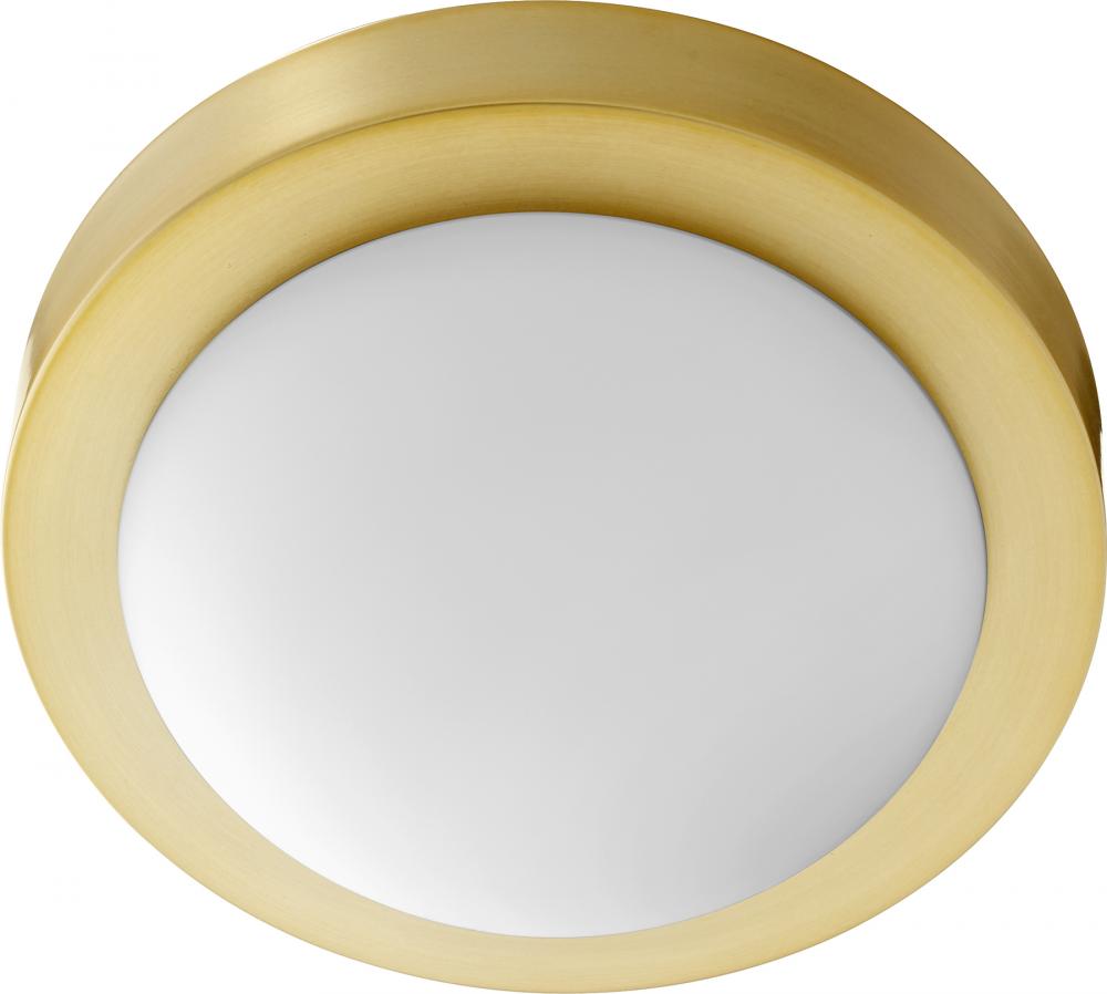 Quorum Lighting 3505-9-80 Flush Mount Contemporary - Aged Brass