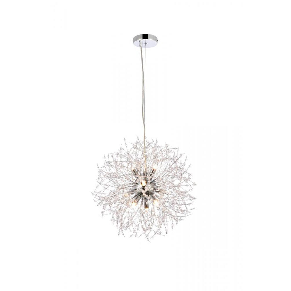 Elegant Lighting SOLACE 3507D18C Pendant Modern - Chrome