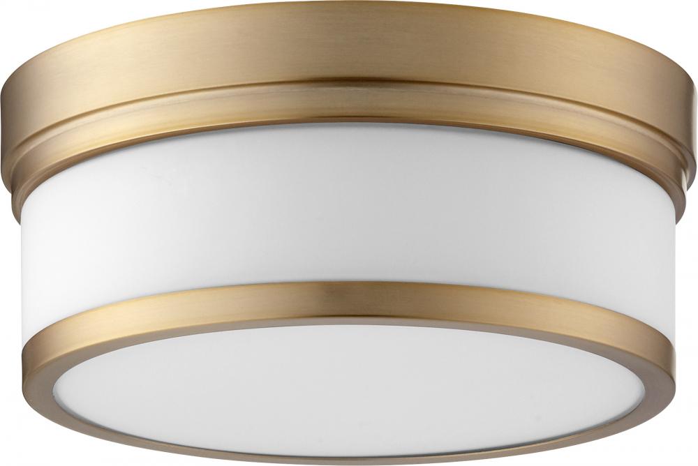 Quorum Lighting 3509-12-80 Flush Mount Transitional - Aged Brass