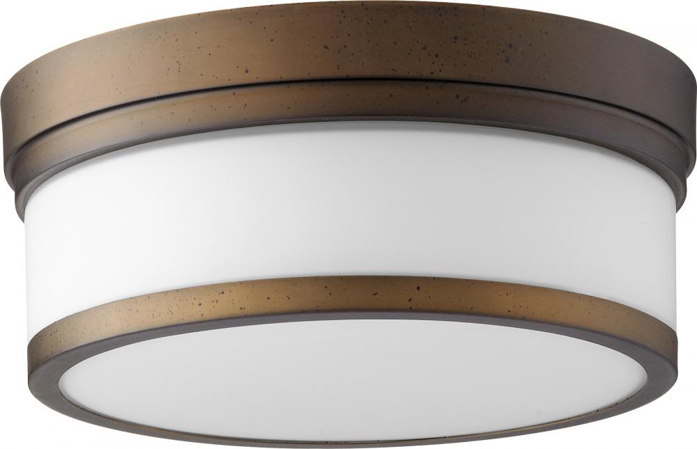 Quorum Lighting CELESTE 3509-12-86 Flush Mount Transitional - Oiled Bronze