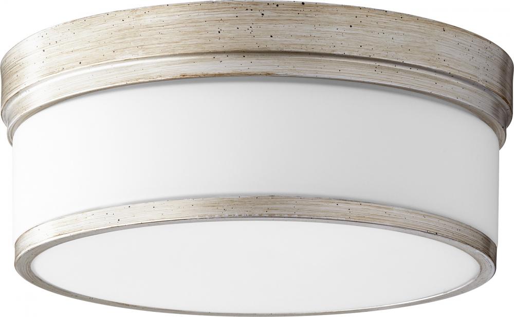 Quorum Lighting CELESTE 3509-14-60 Flush Mount Transitional - Aged Silver Leaf