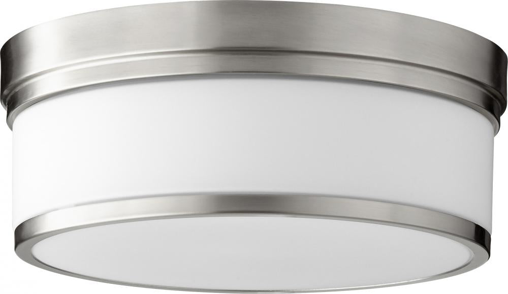 Quorum Lighting CELESTE 3509-14-65 Flush Mount Transitional - Satin Nickel