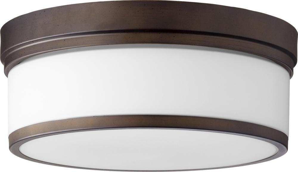 Quorum Lighting CELESTE 3509-14-86 Flush Mount Transitional - Oiled Bronze