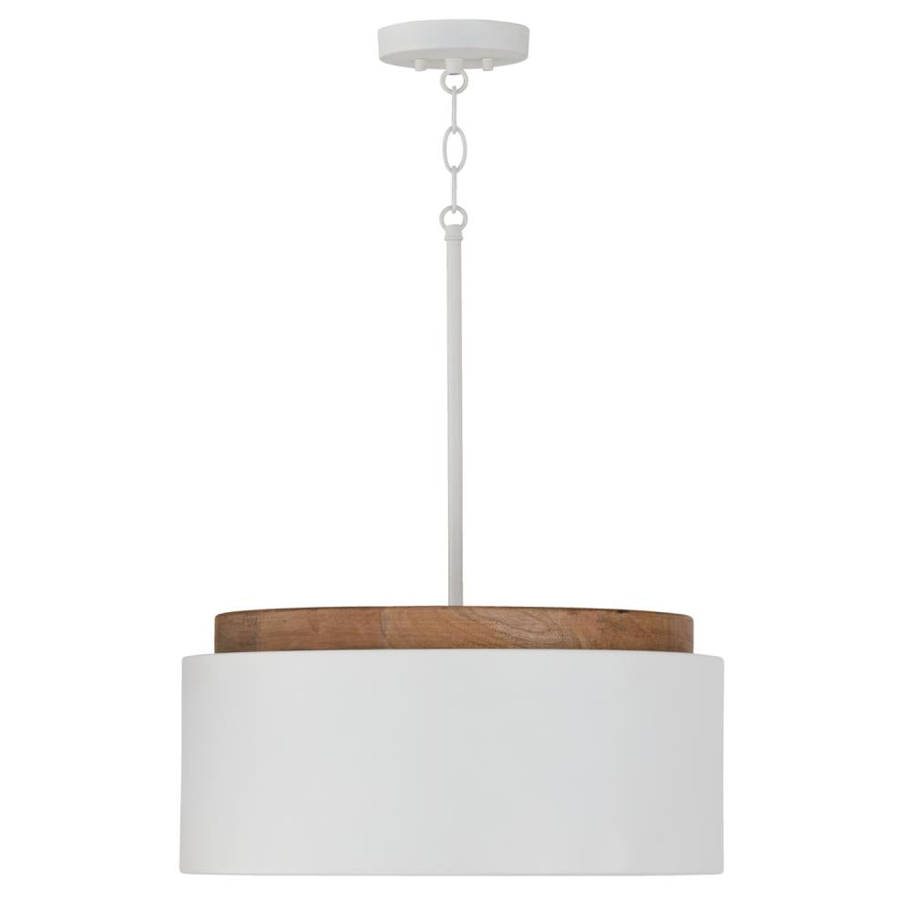 Capital Lighting LIAM 350912LT Pendant Modern - Light Wood And White