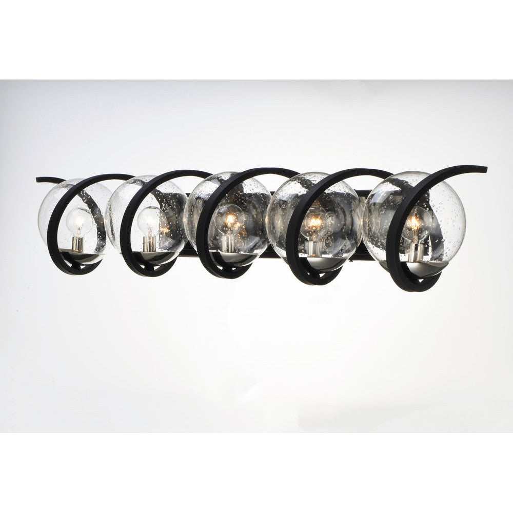 Maxim Lighting CURLICUE 35107CDBKPN Bathroom Fixture Bohemian - Black