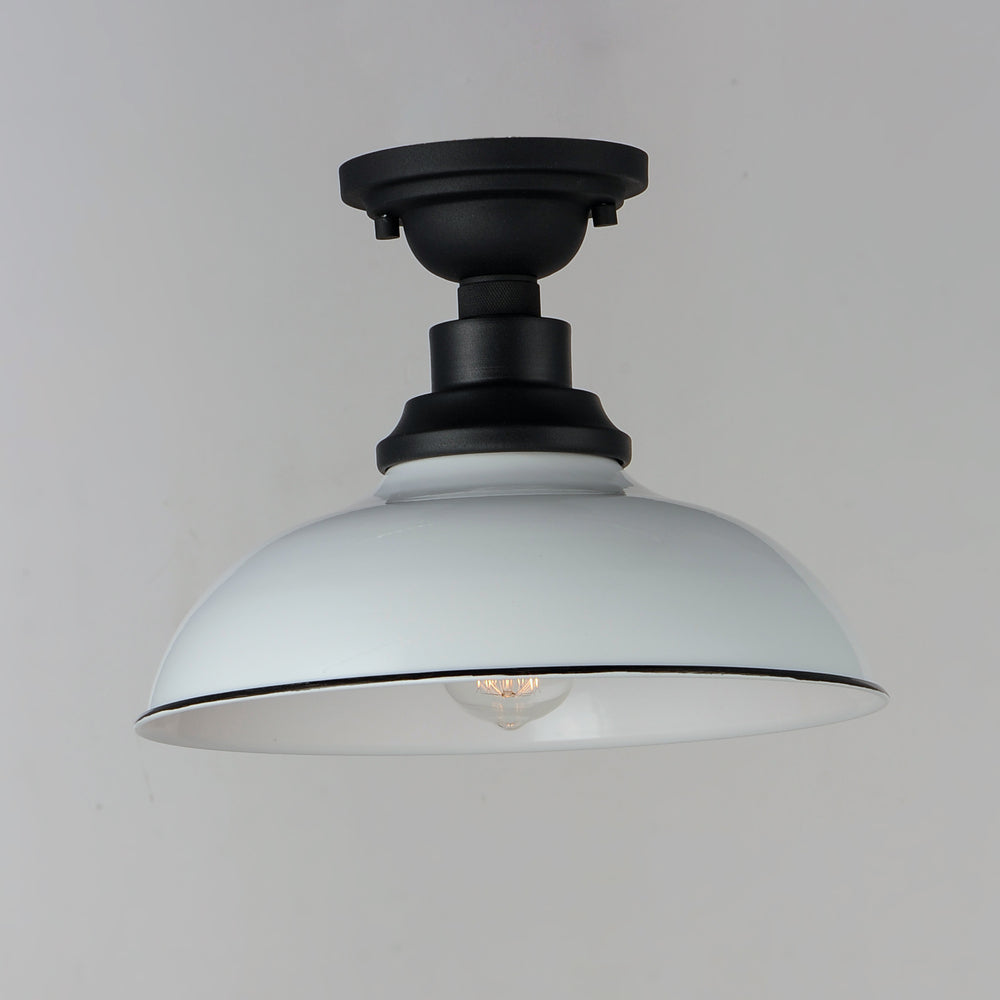 Maxim Lighting GRANVILLE 35110WTBK Flush Mount Nautical - Black