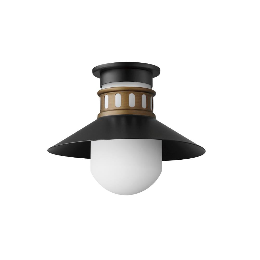 Maxim Lighting ADMIRALTY 35120SWBKAB Flush Mount - Antique Brass