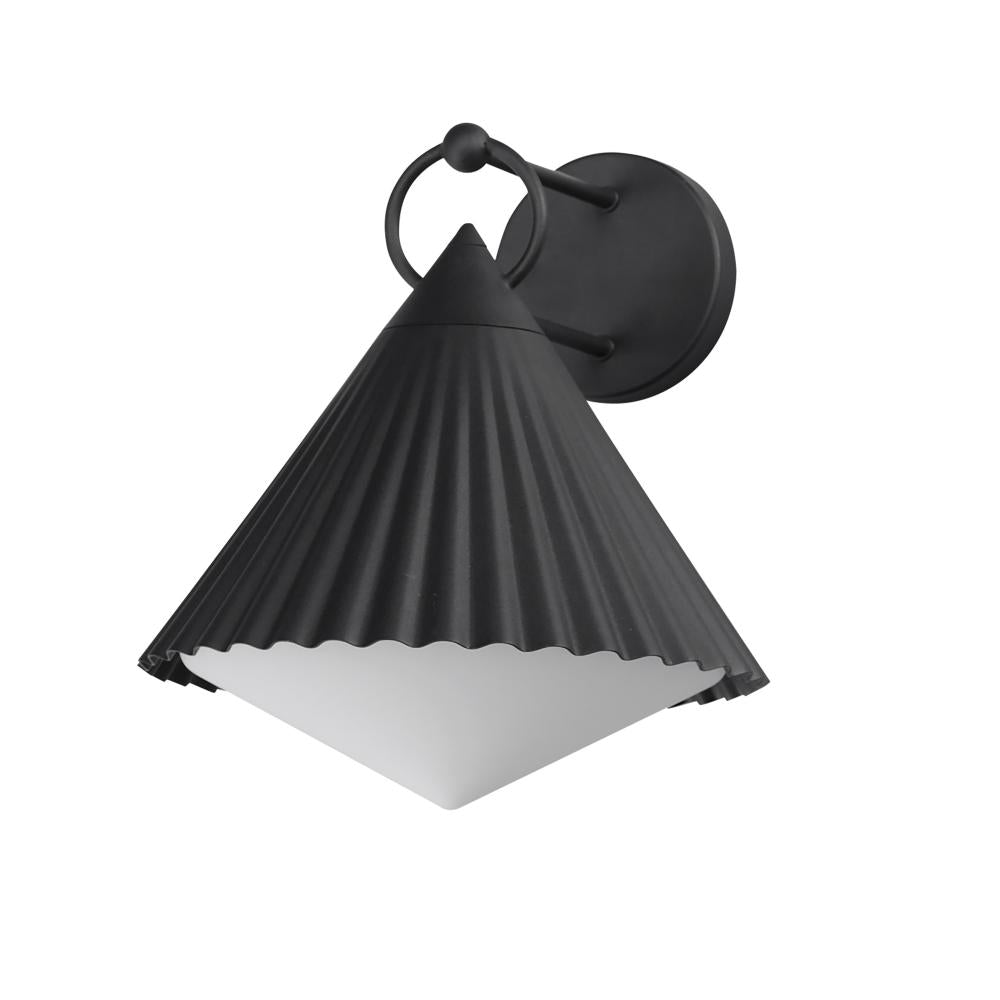 12 Inch Outdoor Wall Sconce – Black