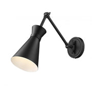 1 Light Wall Sconce-Matte Black