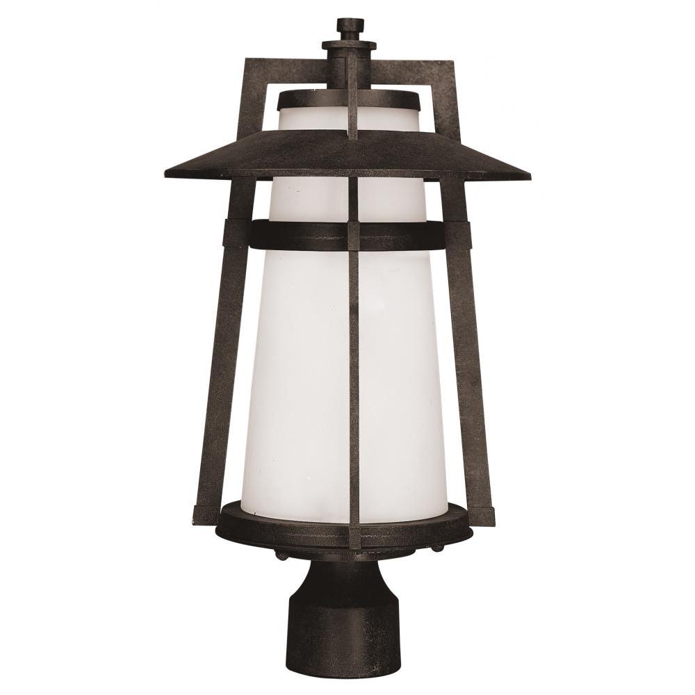 10 Inch Outdoor Post Lantern – Adobe