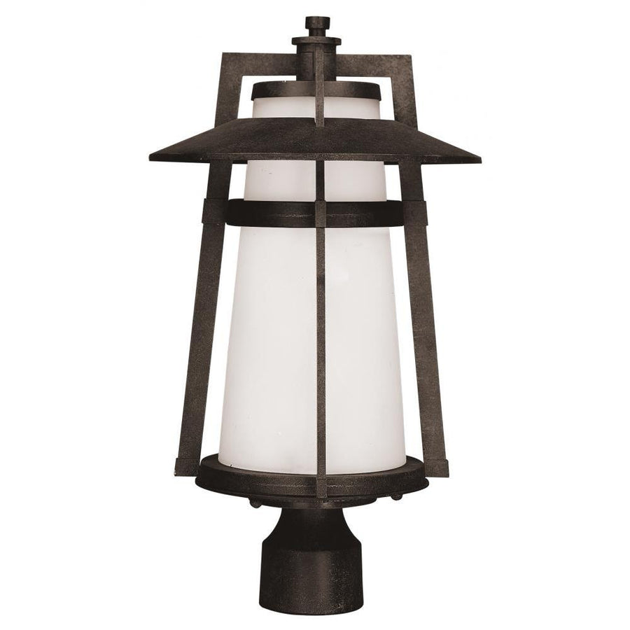 10 Inch Outdoor Post Lantern – Adobe