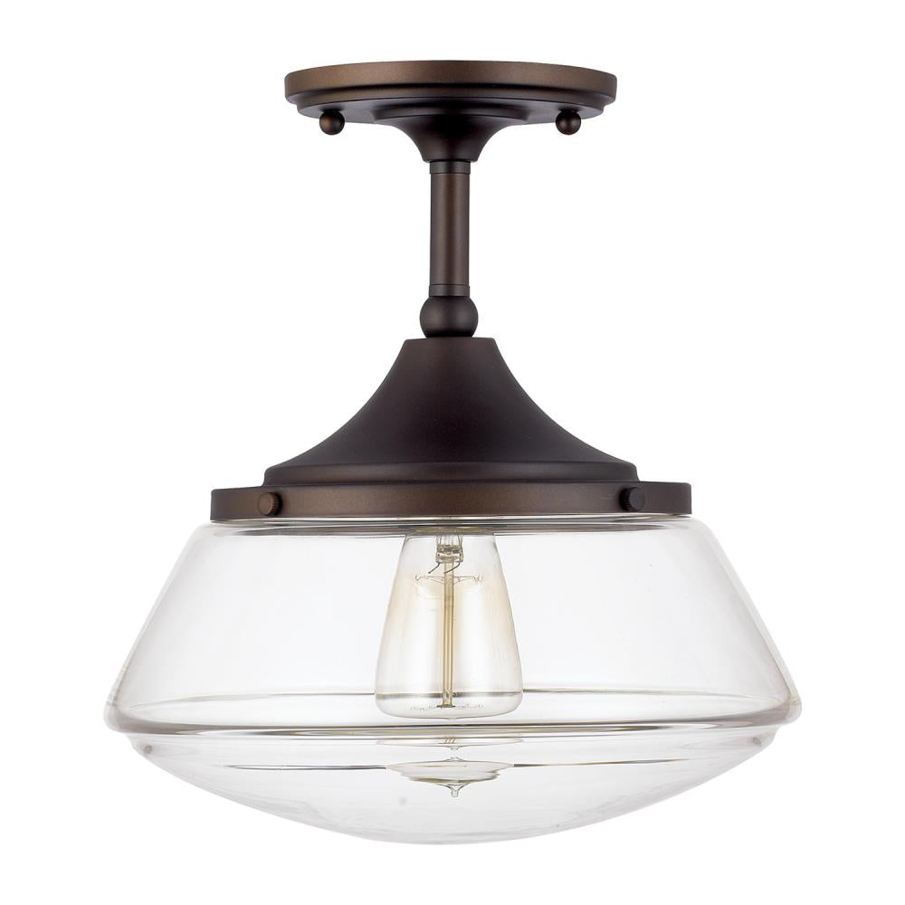 Capital Lighting 3533BB-134 Semi Flush Mt Traditional - Burnished Bronze