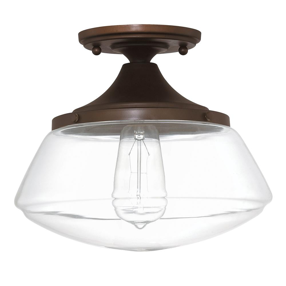 Capital Lighting 3537BB-134 Semi Flush Mt Transitional - Burnished Bronze