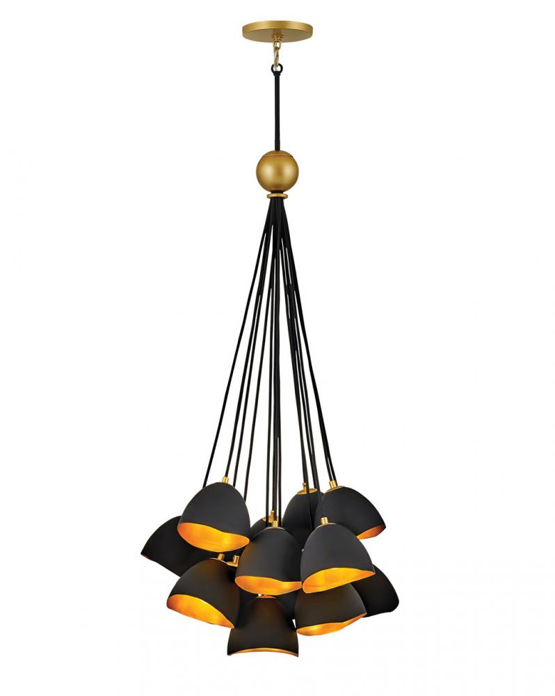 Hinkley Lighting NULA 35906SHB Chandelier Bohemian - Shell Black