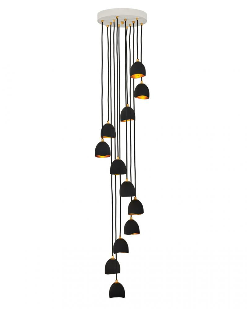 Hinkley Lighting NULA 35908SHB Chandelier Bohemian - Shell Black