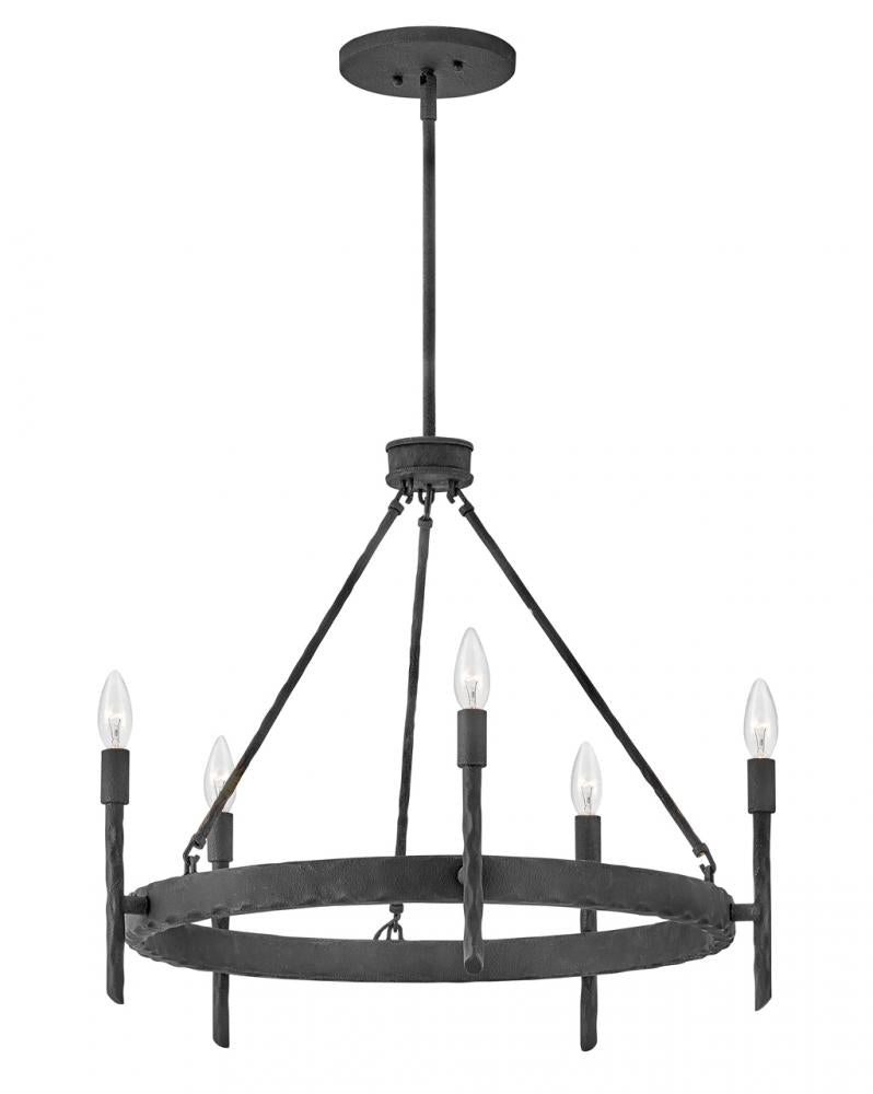 Hinkley Lighting TRESS 3675FE Chandelier Transitional - Forged Iron