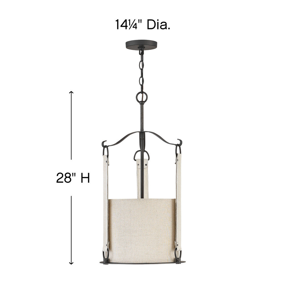 Hinkley Lighting TELLURIDE 3763BGR Pendant Country Rustic - Brushed Graphite