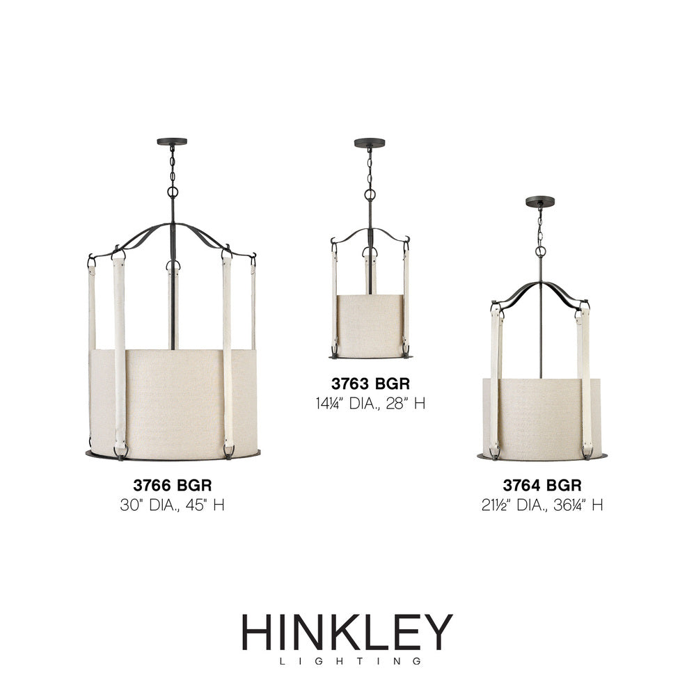 Hinkley Lighting TELLURIDE 3763BGR Pendant Country Rustic - Brushed Graphite