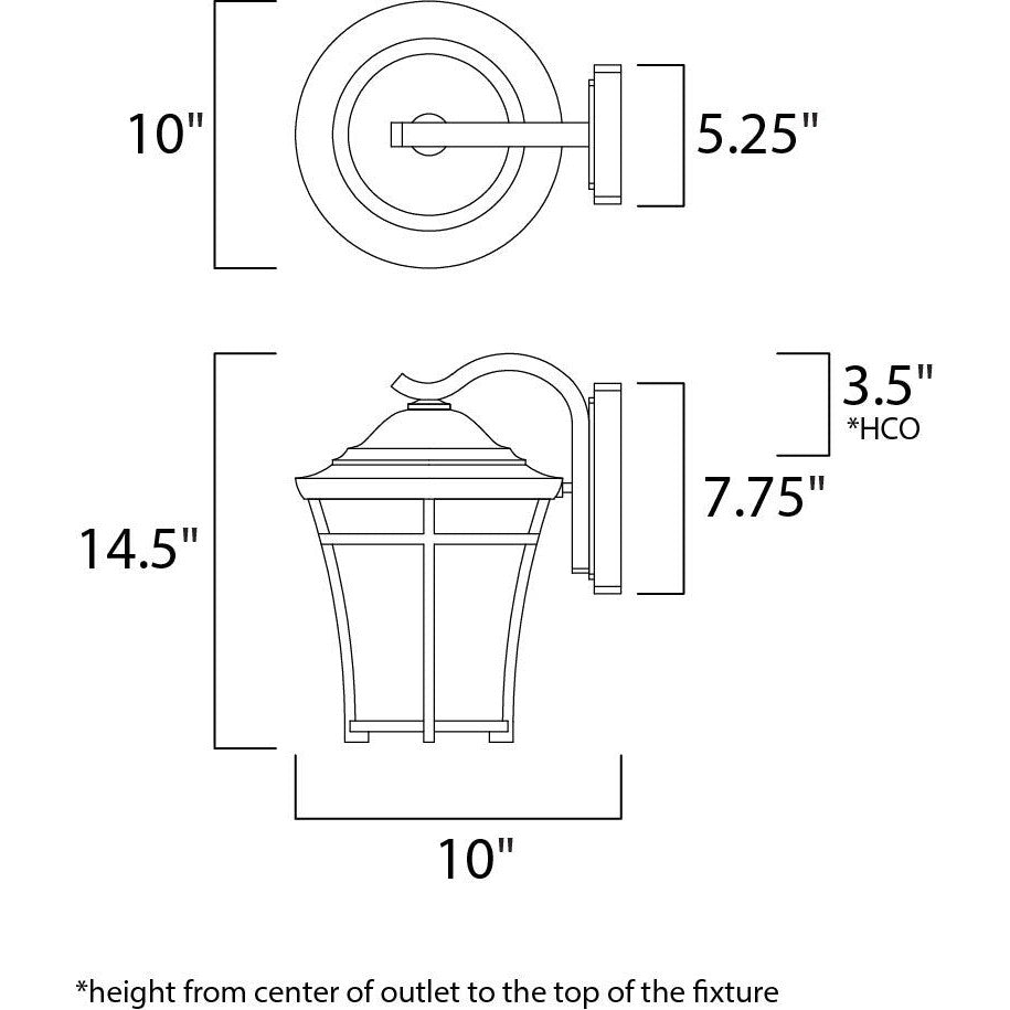 Maxim Lighting BALBOA DC 3804LACO Exterior Craftsman Mission - Copper