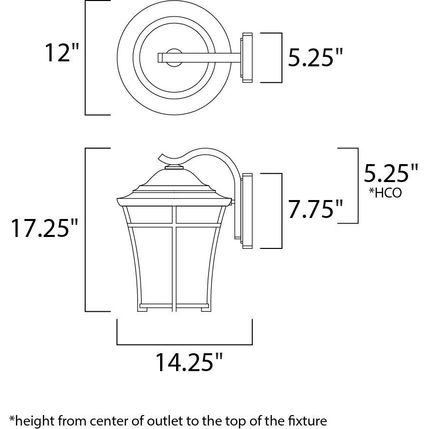 Maxim Lighting BALBOA DC 3806LACO Exterior Craftsman Mission - Copper