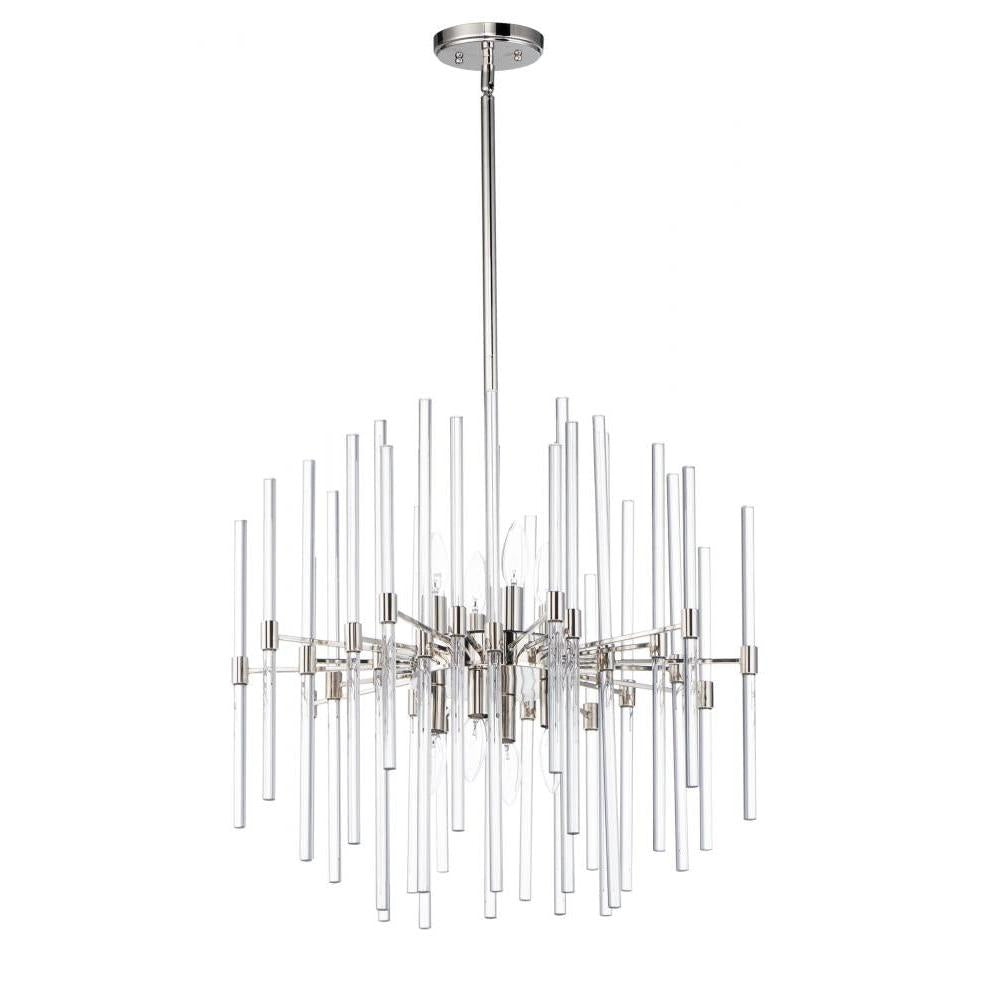 Divine 23.5 Inch Chandelier – Polished Nickel