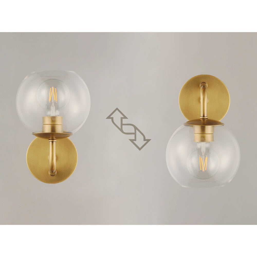 Maxim Lighting BRANCH 38411CLNAB Sconce Transitional - Brass