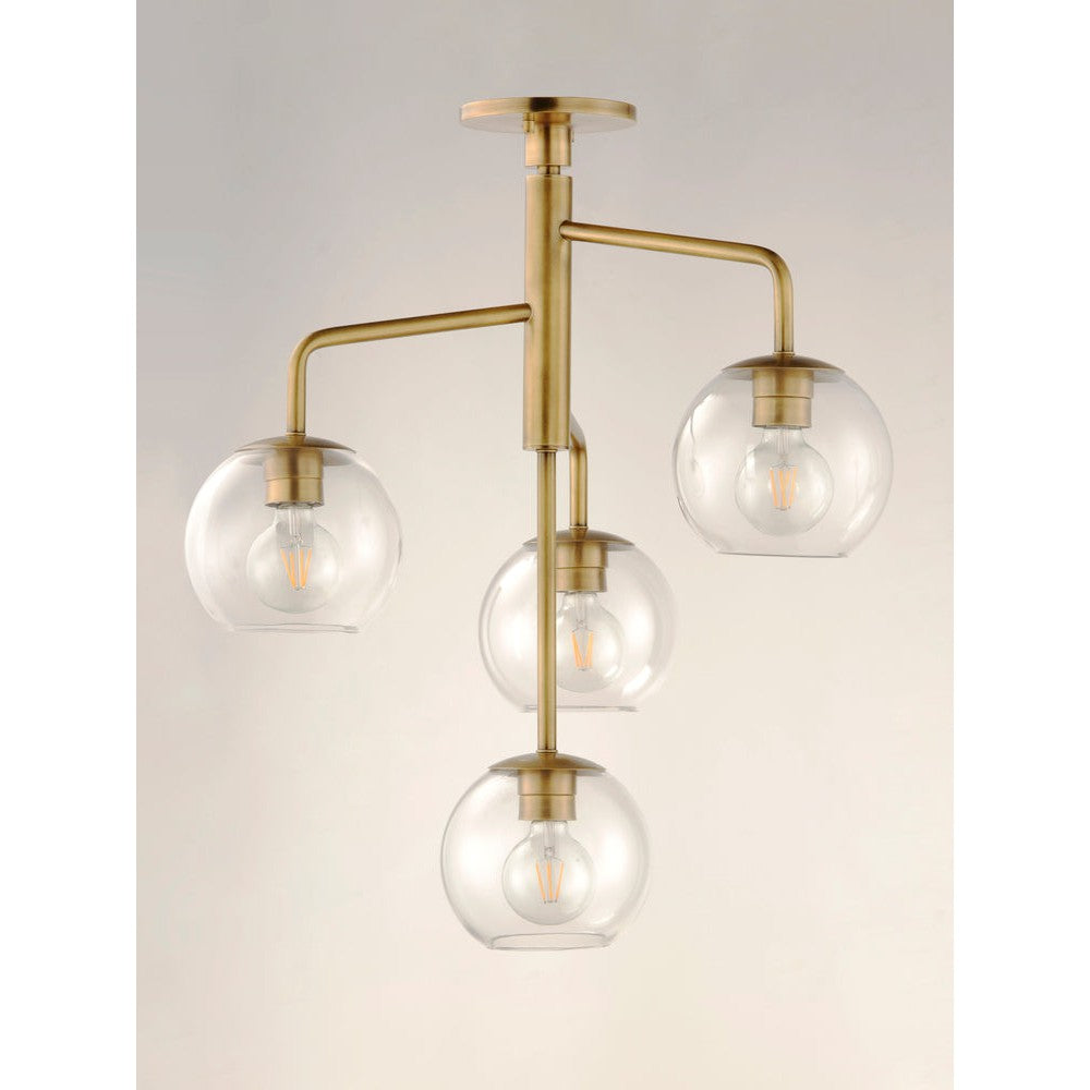 Maxim Lighting BRANCH 38414CLNAB Pendant Transitional - Brass