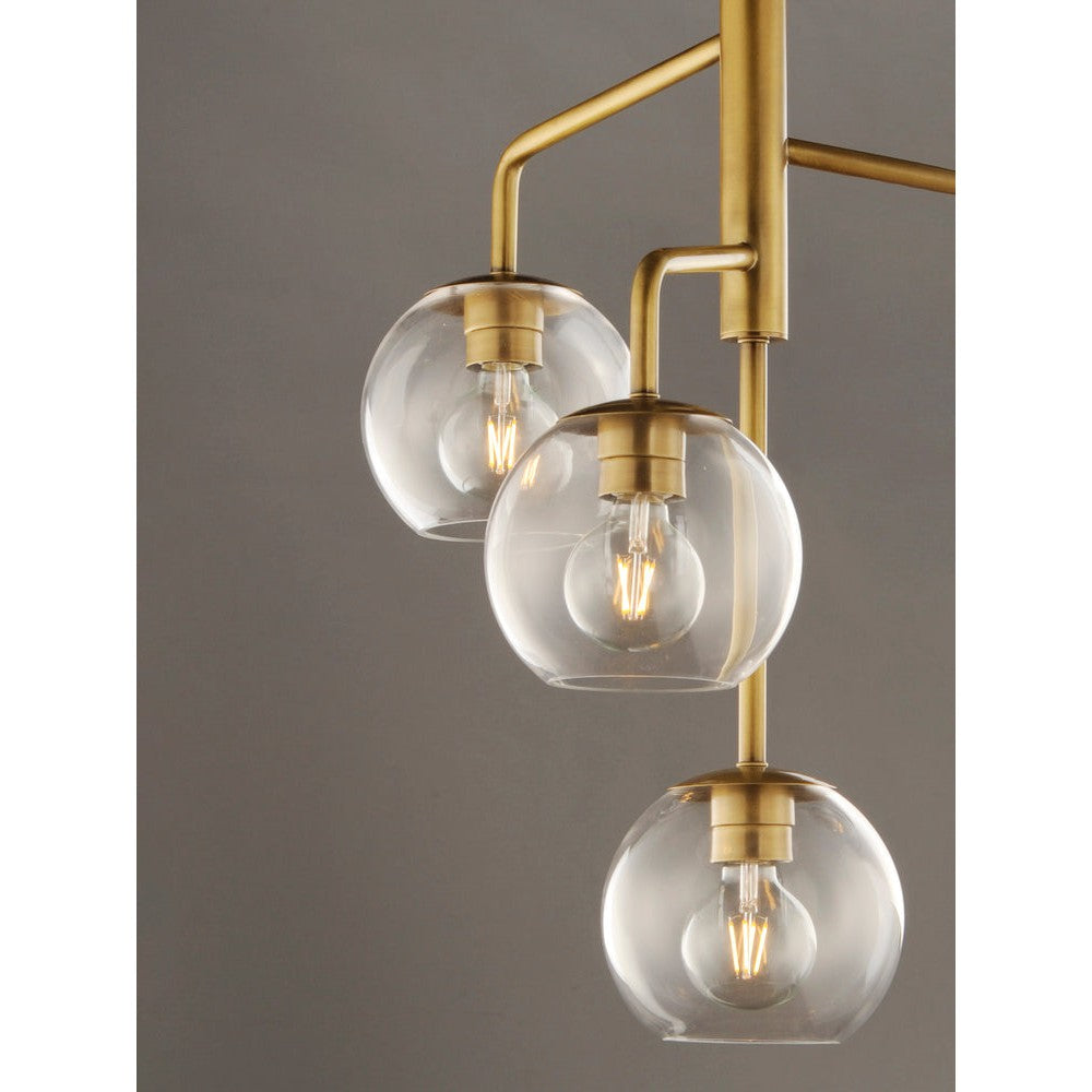 Maxim Lighting BRANCH 38414CLNAB Pendant Transitional - Brass