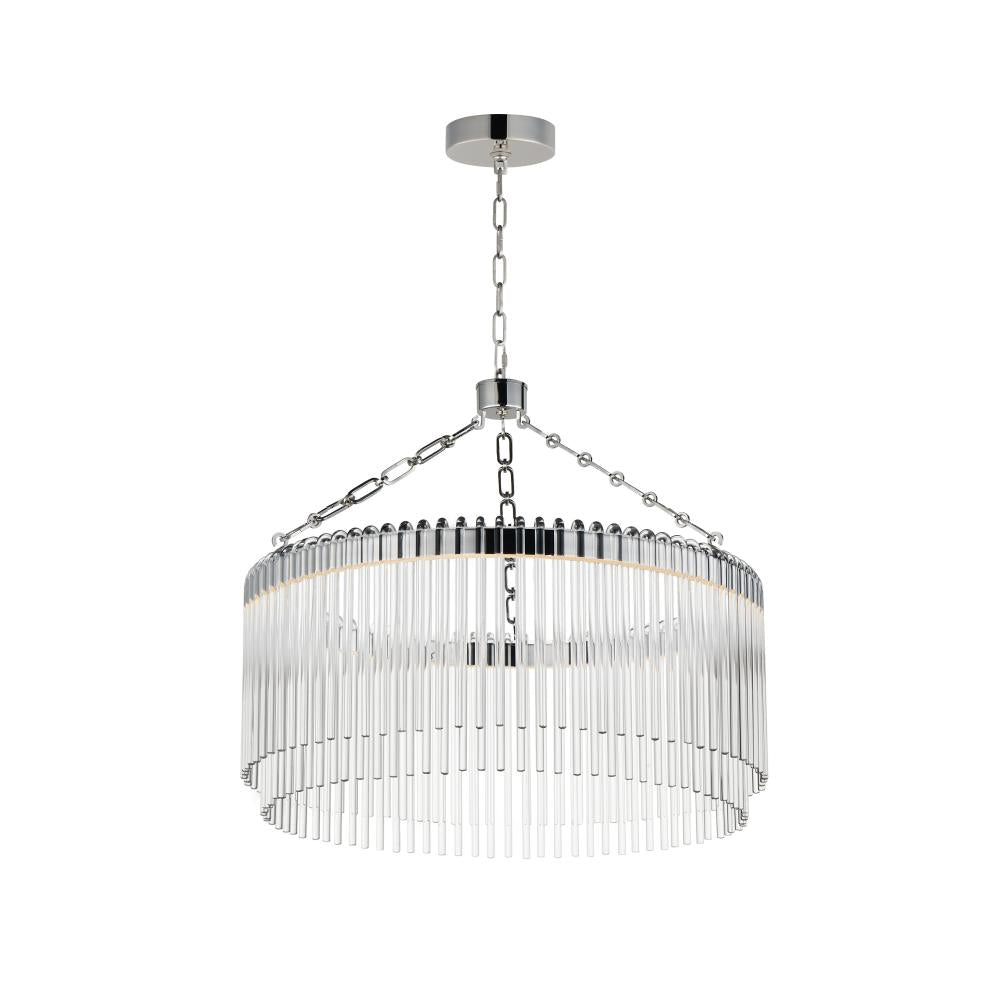 Jolie 24 Inch Semi Flush Mount Light – Polished Nickel
