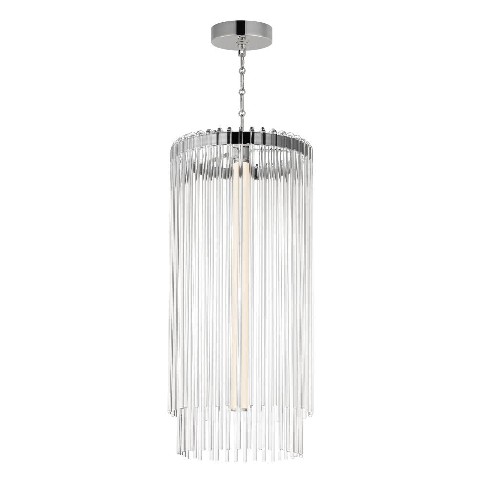 Foyer 14 Inch Chandelier – Polished Nickel