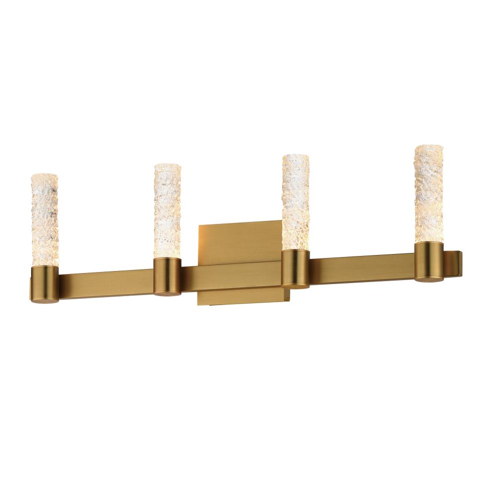 Duchess 29.25 Inch Bathroom Vanity - Natural Aged Brass