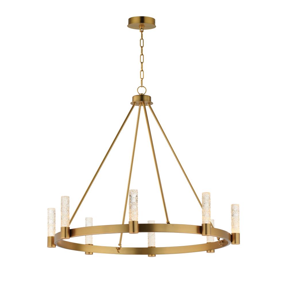 Duchess 36 Inch Chandelier – Natural Aged Brass