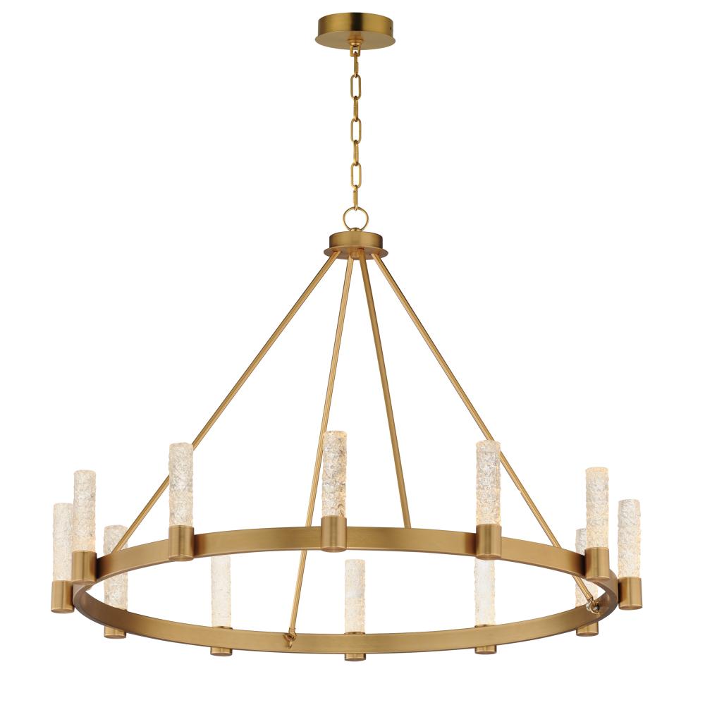 Duchess 44 Inch Chandelier – Natural Aged Brass