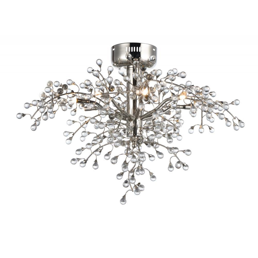 Maxim Lighting CLUSTER 38502CLPN Semi Flush Mt Contemporary - Nickel