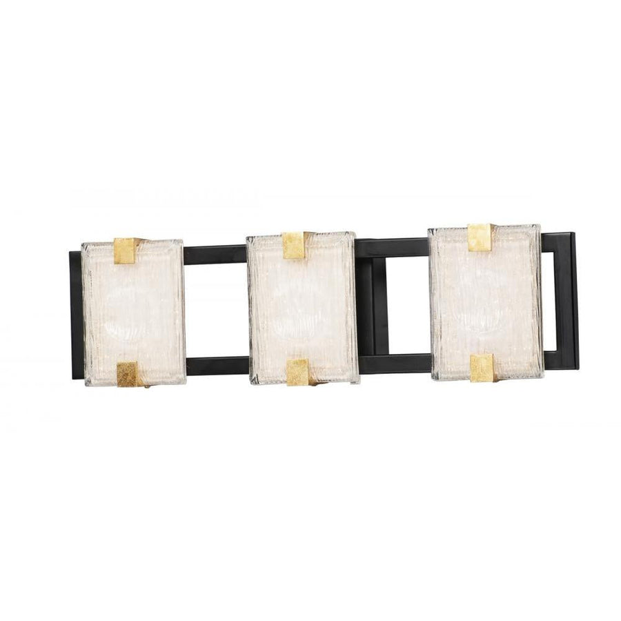 Maxim Lighting 39532CYBKGL Radiant nan Bathroom Vanity - Black / Gold Leaf