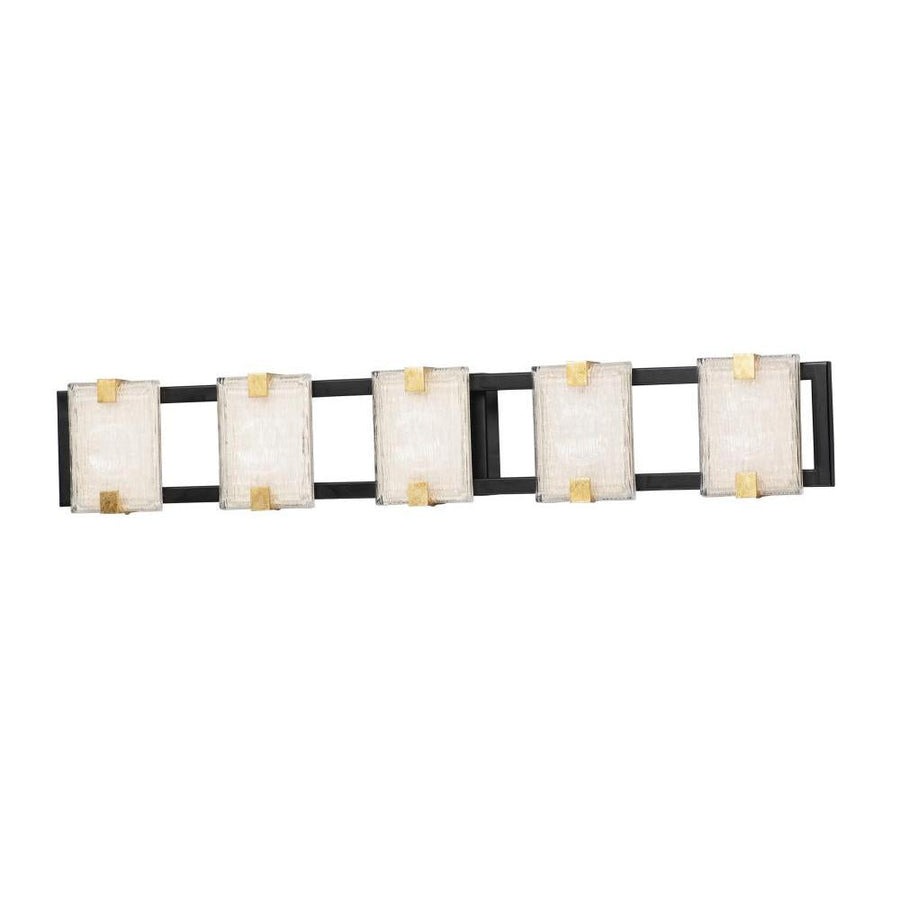 Maxim Lighting 39533CYBKGL Radiant nan Bathroom Vanity - Black / Gold Leaf