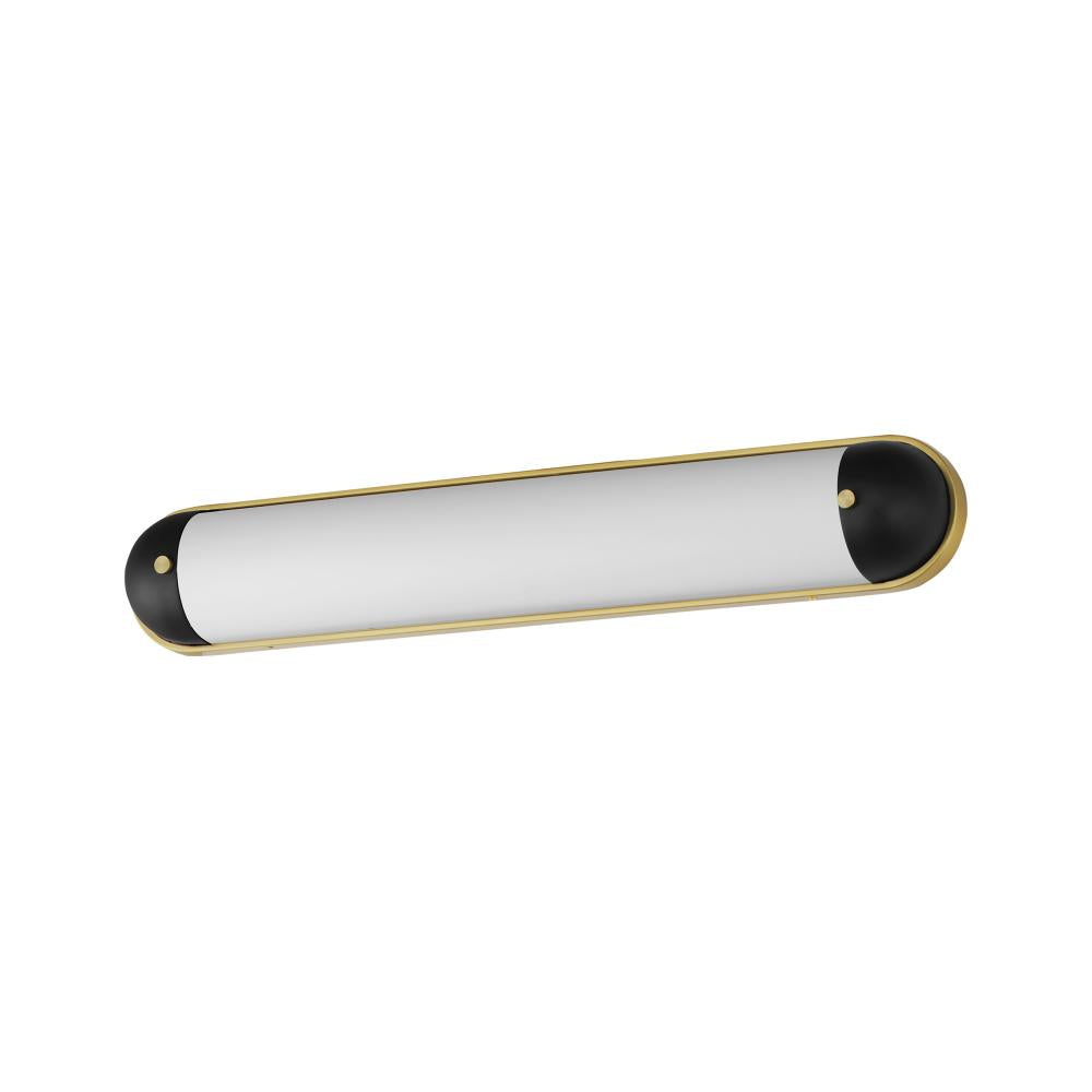 Capsule 3 Inch Bathroom Vanity - Black / Natural Aged Brass