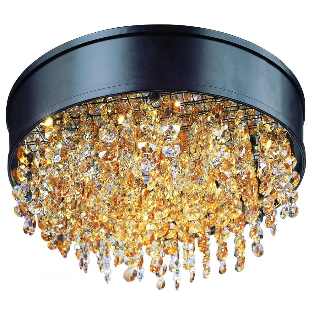 Mystic 16 Inch Flush Mount Light – Bronze