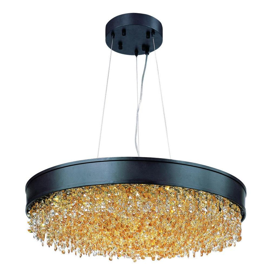 Maxim Lighting 39655SHBZ Mystic 24 Inch Semi Flush Mount Light – Bronze