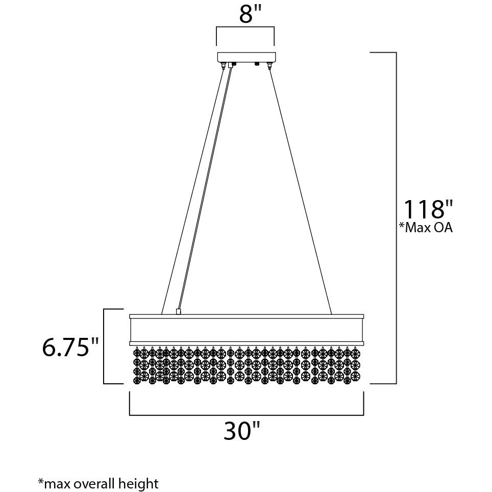 Maxim Lighting MYSTIC 39657SHBZ Pendant Contemporary - Bronze