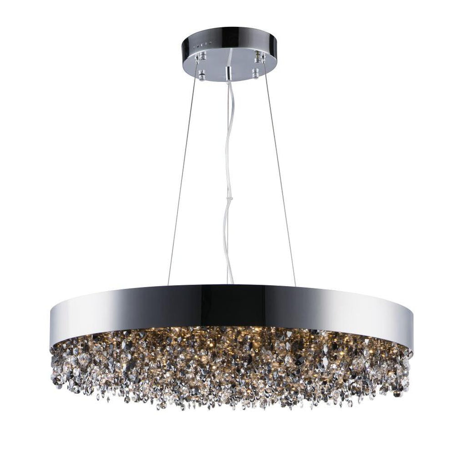 Maxim Lighting 39657MSKPC Mystic 30 Inch Semi Flush Mount Light – Polished Chrome