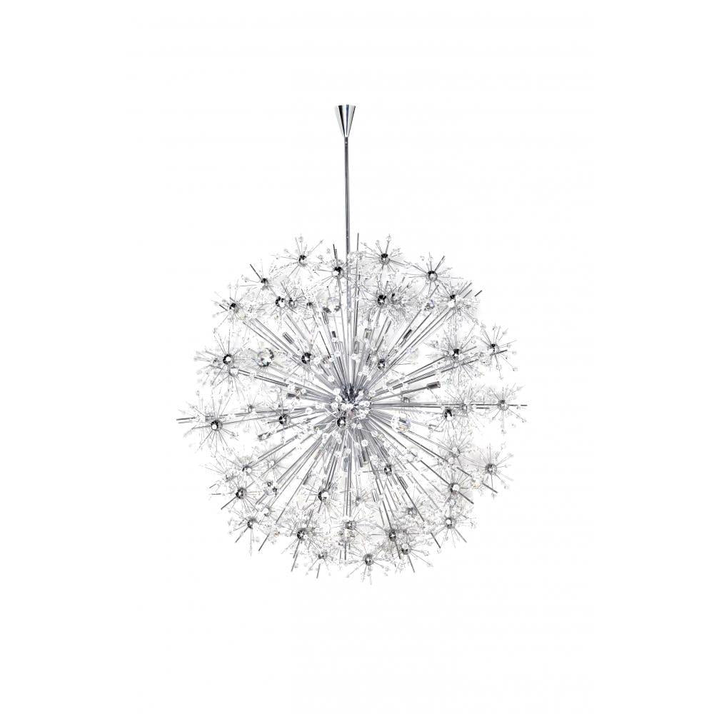 Starfire 44 Inch Semi Flush Mount Light – Polished Chrome