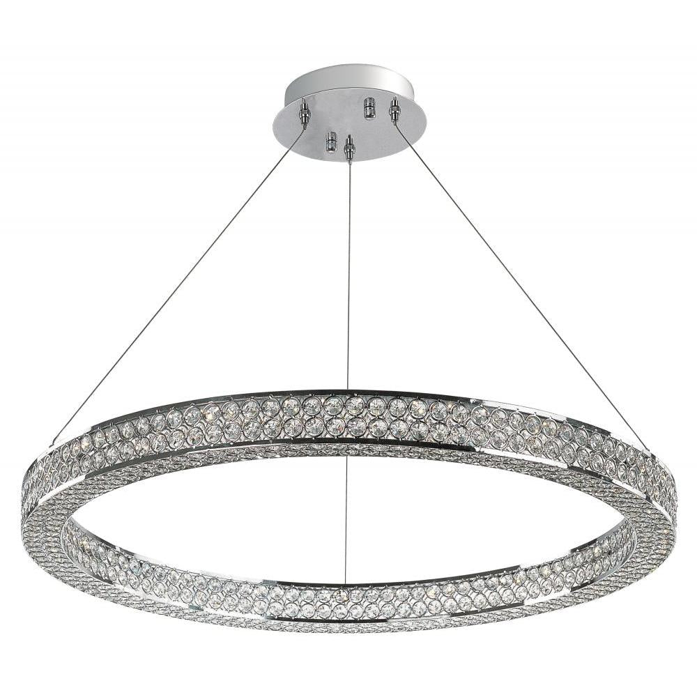 Foyer 30 Inch Chandelier – Polished Chrome
