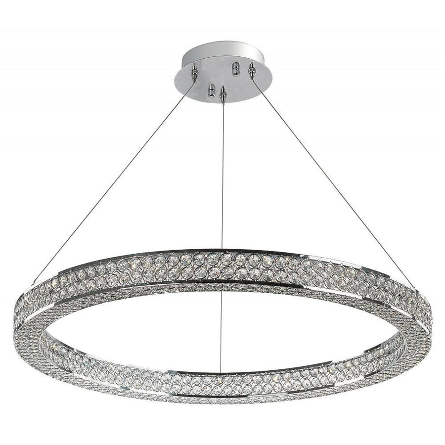 Foyer 30 Inch Chandelier – Polished Chrome
