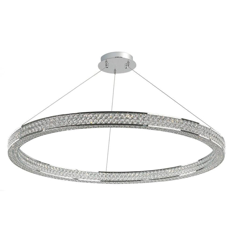 Foyer 40 Inch Chandelier – Polished Chrome
