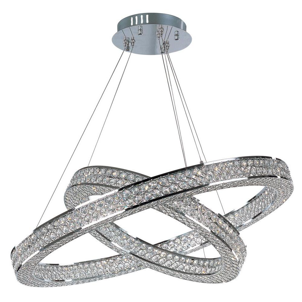 Foyer 30 Inch Chandelier – Polished Chrome