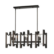 6 Light Linear Chandelier