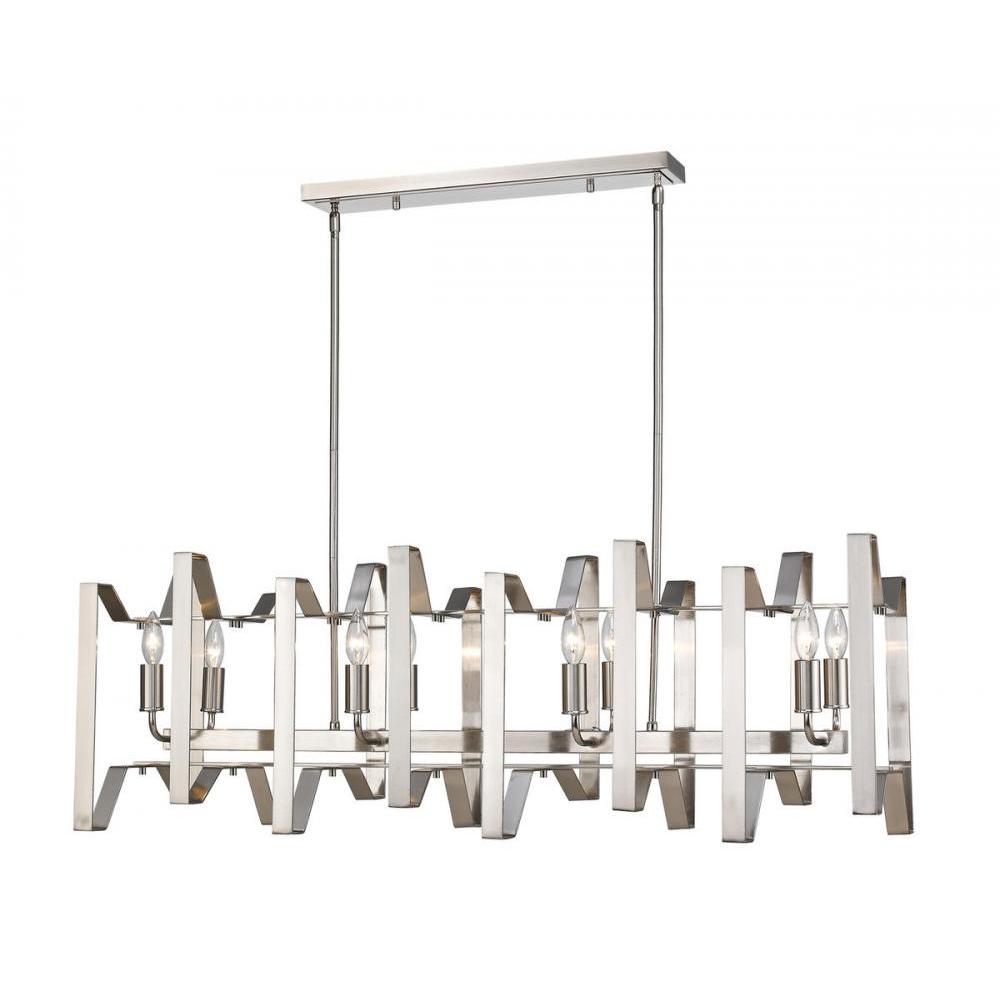 8 Light Linear Chandelier