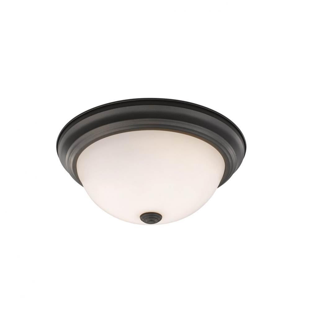 Z-Lite Lighting BROWN 4001F11-MO-BRZ Flush Mount - Bronze