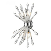 4 Light Wall Sconce-Clear